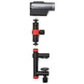 Joby Action Clamp and Locking Arm for Smartphone and Camera GoPro Xiaomi Yi - Black/Red