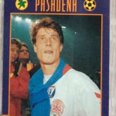 Kartu bola upper deck world cup USA 94 postcard from Pasadena #301 Brian laudrup Denmark