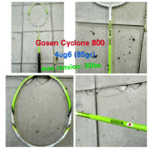 Raket Badminton Gosen Cyclone 800 ! 100%original Gosen Japan !