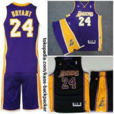 Setelan Jersey Basket NBA Swingman LA Lakers Kobe Bryant Purple Blac