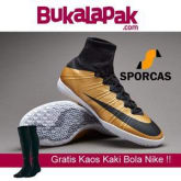 GRATIS KAOS KAKI BOLA !! Sepatu Futsal | Nike MercurialX Proximo IC - Metallic Gold Grain Sporcas Store