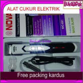 Alat Cukur Rambut Elektrik Nova NHC-6061 Hitam Putih - mesin potong pemotong pangkas jenggot kumis bulu anak bayi shaver hair clipper