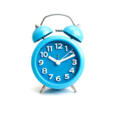 Mikado Twin Bell Alarm Clock Blue 266140046 - Biru