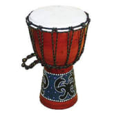 Cahaya Abadi Jimbe Djembe T: 30 Cm, D: 15 Cm Drum Factory Mainan Anak - Coklat