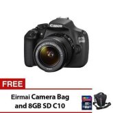 Canon EOS 1200D 18MP with EF-S 18-55mm IS II Lens Kit and Free Eirmai Camera Bag and 8GB SD Card