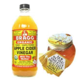 Bragg Apple Cider Vinegar 473ml with Pure Raw Honey 370g Bundle