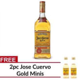 Unbranded Jose Cuervo Especial Reposado Gold Tequila 1L with FREE Minis