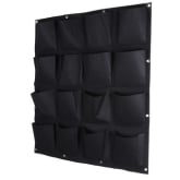 Timezone TimeZone 16 Pocket Indoor Outdoor Wall Hanging Planter Vertical Felt Garden Plant Grow Container Bags (BLACK)