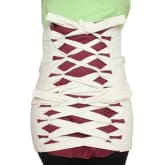 Devida Postnatal Zig Zag Slimming Corset n Belly Binder (Green)