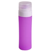 Hanyu 80ml Cylindrical Silicone Travel Packing Bottle for Lotion Shampoo Purple