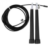 Adjustable Speed Steel Wire Skipping Jump Rope Crossfit Fitnesss Equipment Skip (Black)