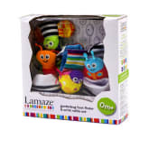 Baby Steps Lamaze Gardening Foot Finder and Wrist Rattle Stripes Set (Multicolor)