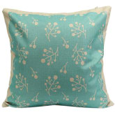 Blue Lans Blue lans Bluelans Trendy Flower Cotton Linen Throw Pillow Case Cushion Cover Home Decor Light Green
