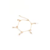 Zuncle ZUNCLE Alloy Rhinestone Buddha Anklet (Gold)
