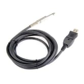 Joylivecy joyliveCY Professional Instrument wire 6.3mm Plug USB Link Cable Cord Adapter for Guitar silicone black