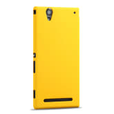 Moonmini Hard Ultra Thin PC Snap-on Back Case Cover for Sony Xperia T2 Ultra - Yellow