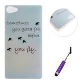 Moonmini For Sony Xperia Z5 Mini TPU Ultra-thin Soft Back Case Cover Shell Protector - Flying Birds