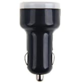 Mini Design Double USB Ports Car Charger for USB Support Device (Black)