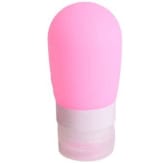 Lalang LALANG Portable Cosmetic Cute Little Round Points Bottling Kit Tourism Supplies Hotel Supplies Silicone Bottle M 60ml (Hotpink)