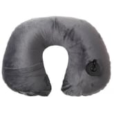 Inflatable Travel Pillow Set- Velvet Pillow, Sleep Mask, Earplugs 1 Second Blowing Full