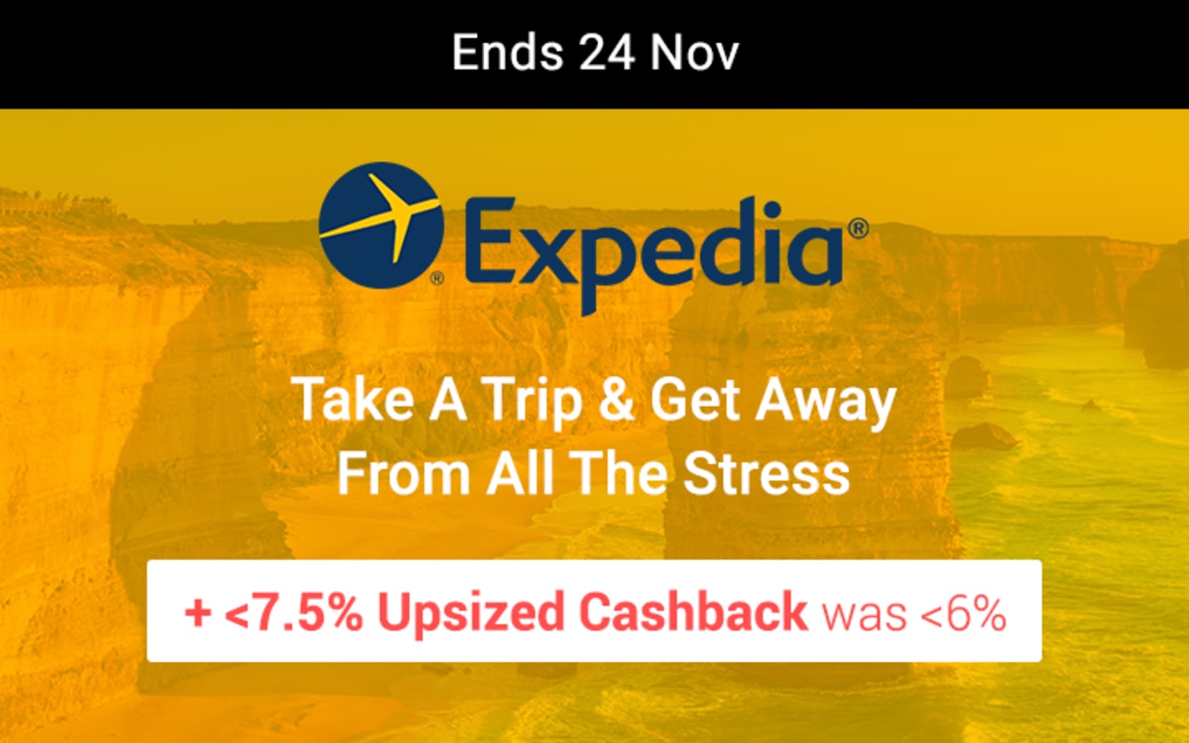 Expedia Up to 7.5% Cashback November 2018 ShopBack Cashback